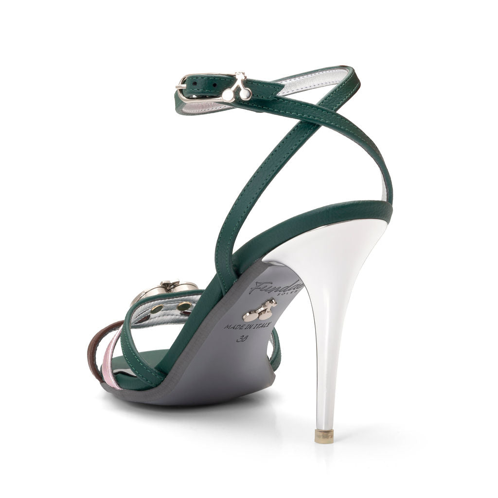 Popsandals | Wine Grapes ^ Stiletto Stick ~ Silver * à la Magnetic