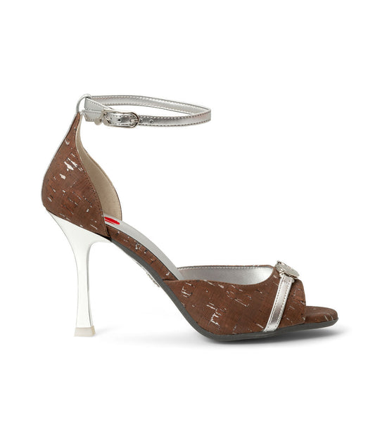 Popsandals | Cork ^ Stroon ~ Silver * à la Magnetic