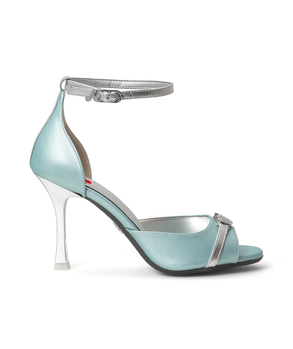 Popsandals | Recycled Leather ^ Stroon ~ Silver * à la Magnetic