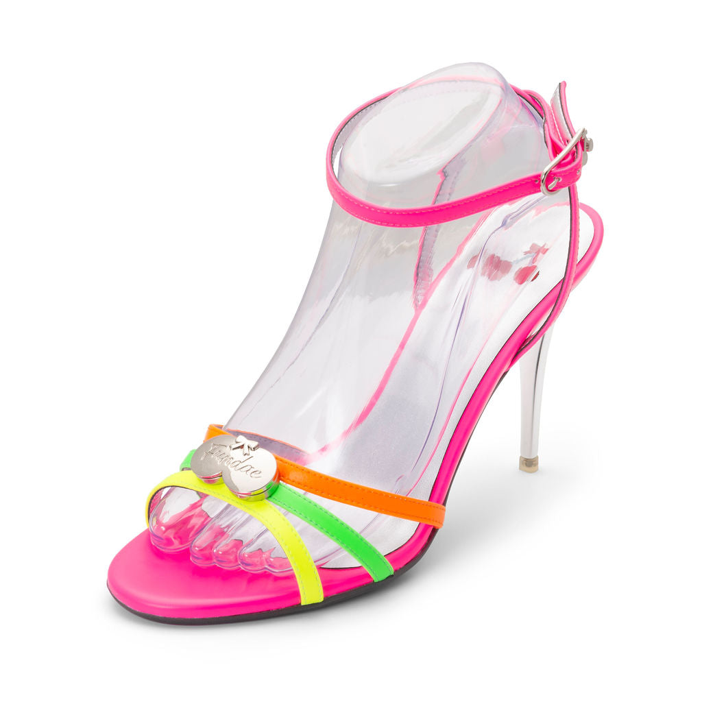 Popsandals | Recycled Leather ^ Stiletto Stick ~ Silver * à la Magnetic