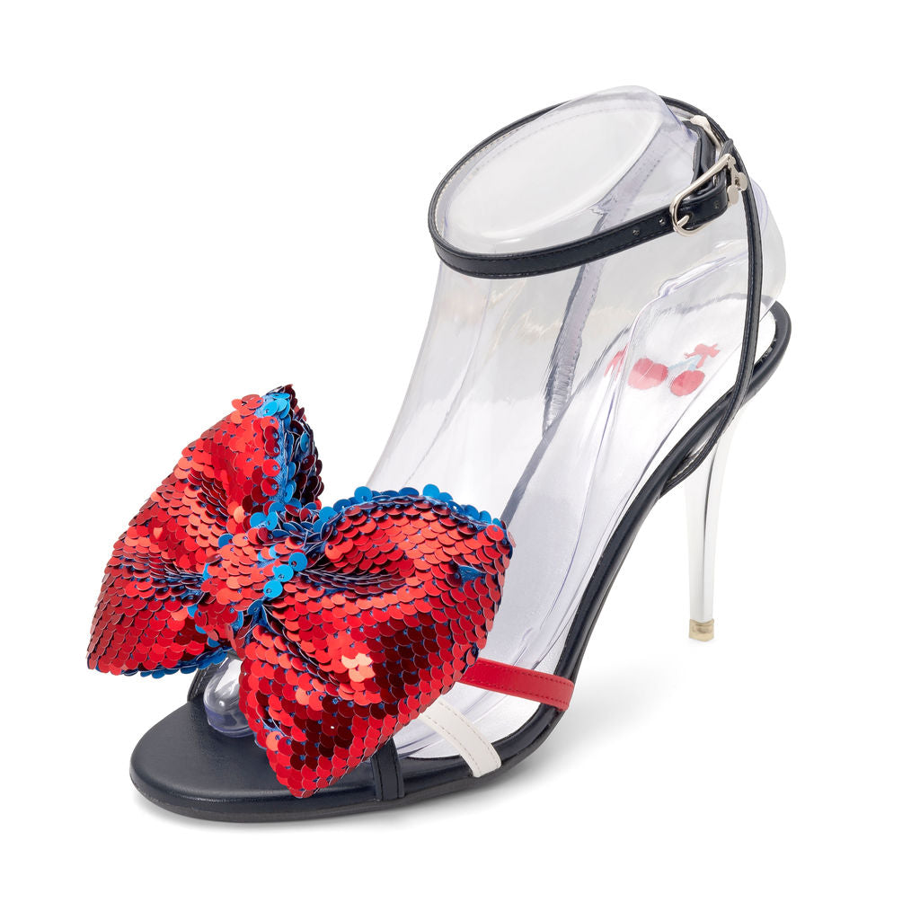 Popsandals | Wine Grapes ^ Stiletto Stick ~ Silver * à la Mode