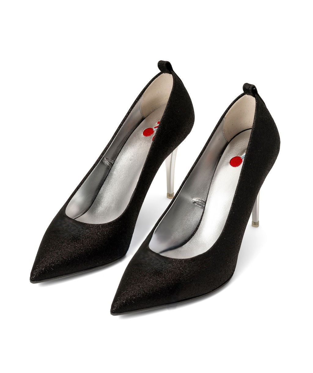 Pumpsicles | Recycled Leather ^ Stiletto Stick ~ Silver * à la Topless